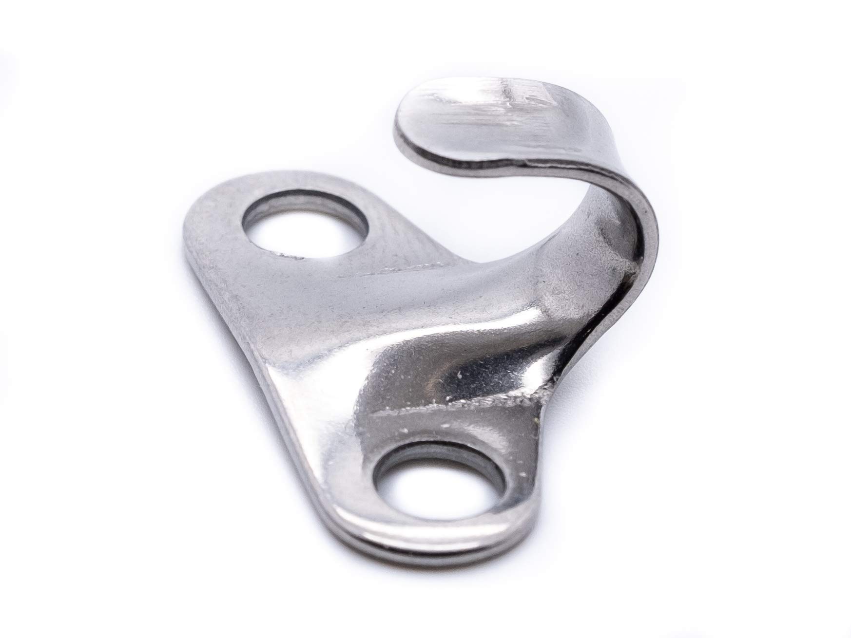 Pack of 10 - Lacing hook hooks bungee cord made from marine grade stainless steel A4 316 hatch pull ring