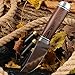 Grand Way Hunting Knife - Short Fixed Blade Knife with Wood Handle FB 251