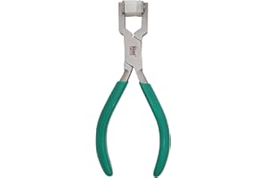 The Beadsmith Metal Bending Pliers – Pliers With Curved Nylon Jaws for Ring Shaping, 5.75 Inches, w/Double-leaf Springs, Non-Marring