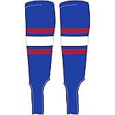 Mk Socks Traditional Baseball Stirrups Pattern B-5 Royal, Red, White