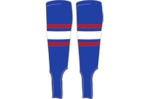 MK Socks Traditional Baseball Stirrups Pattern B-5 Royal, Red, White