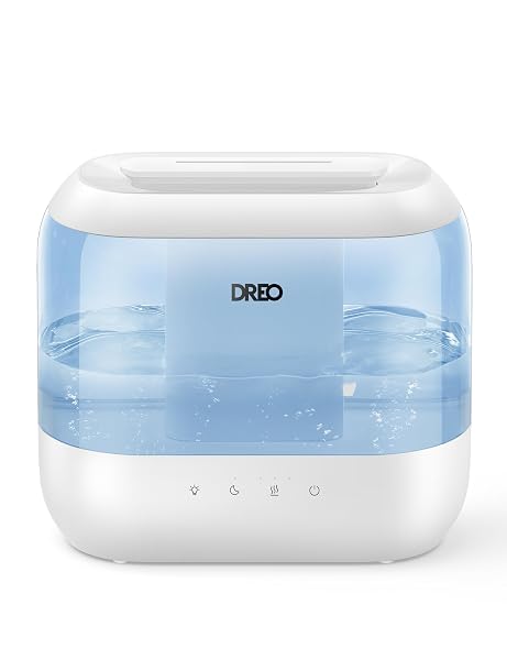 DREO HUMIDIFIERS FOR BEDROOM, 4L TOP FILL FOR...