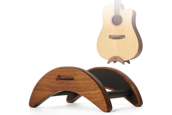 Acoustic Guitar Stand, Compact Solid Wood Guitar Stand, Portable Lightweight Guitar Stand Floor, Clip-On Self-Standing Guitar