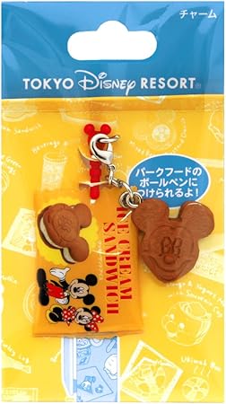 Amazon パークフード ミニ チャーム クッキーサンドアイス ミッキー イヤホンジャック ディズニー 食品 サンプル アイス ファスナー 飾り リゾート 限定 おもちゃ おもちゃ