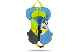 Stohlquist Infant Life Jacket, US Coast Guard Approved, Type II Life Vest (20-30 lbs) for Babies and Toddlers, Support Collar with Grab Handle, PFD for Pools, Lakes and Boating