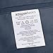 Amazon Basics Deluxe Microfiber Striped Sheet Set, Navy Blue, 4 pieces Queen