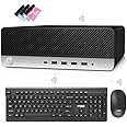 HP Desktop PC ProDesk 600 G4 Windows 11 SFF Computer,i5 Small Form Factor Business Desk Top 32GB Ram 1TB NVMe M.2 SSD + 1TB HDD,WiFi,BT,HDMI,DP,DVD,USB-C,Altec Wireless K&M + TJJ Mouse PAD (Renewed)