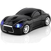 MGbeauty Wireless Car Mouse with USB Receiver Computer Gaming Mouse for Laptop Windows Mac Black