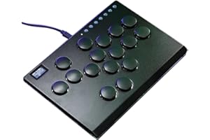 Borcham M16 All-Button Arcade Stick, Leverless Arcade Controller with DIY RGB & Turbo Functions, Compatible with PC/Ps3/Ps4/Switch/Steam Deck, Supports Hot Swap & SOCD