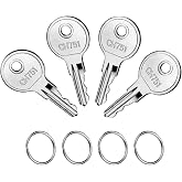 CH751 RV Keys for RV Campers Cabinets Push Locks, Spare Keys Suitable for Camper Door Lock T-Handles Shells Tool Boxes (4 Pack)
