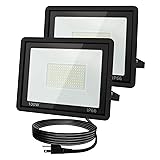 ZHPINGMX 100W LED Flood Light Outdoor, 10000LM