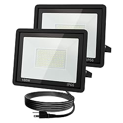 ZHPINGMX 100W LED Flood Light Outdoor, 10000LM