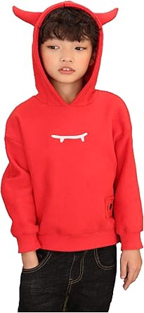 hoodie with devil horns on hood