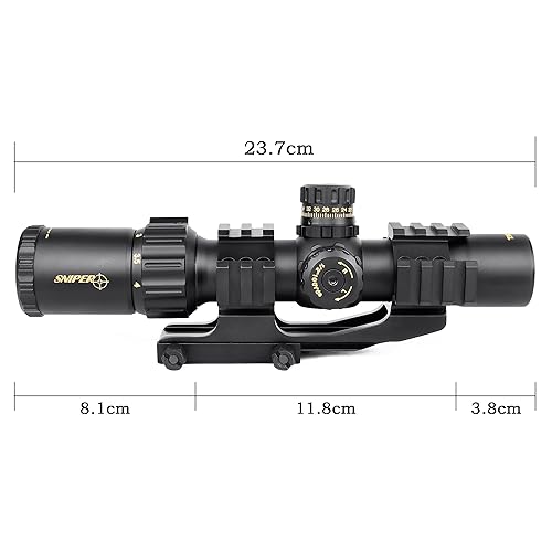 SNIPER LT1-4X28L SCOPE スコープ スナイパー Sniper Optics Scope Lt1 4x28l W Red GRN Blu Illuminated Mil