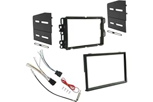 HMKJHL Fits Complete Stereo Installation Dash KIT+Wire Harness+Antenna Adapter Plastic 95-3305 70-2104 GM1598AB GWH-406 -K318 GM2500 GNT-035 FCGCSIDKHA ONM5903
