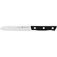 HENCKELS Dynamic Razor-Sharp 5-inch Utility Knife, Tomato Knife, German Engineered Informed by 100+ Years of Mastery, Black/Stainless Steel