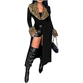 SOLY HUX Women's Open Front Long Cardigan Sweaters Fuzzy Long Sleeve Fall Winter Outerwear Coat