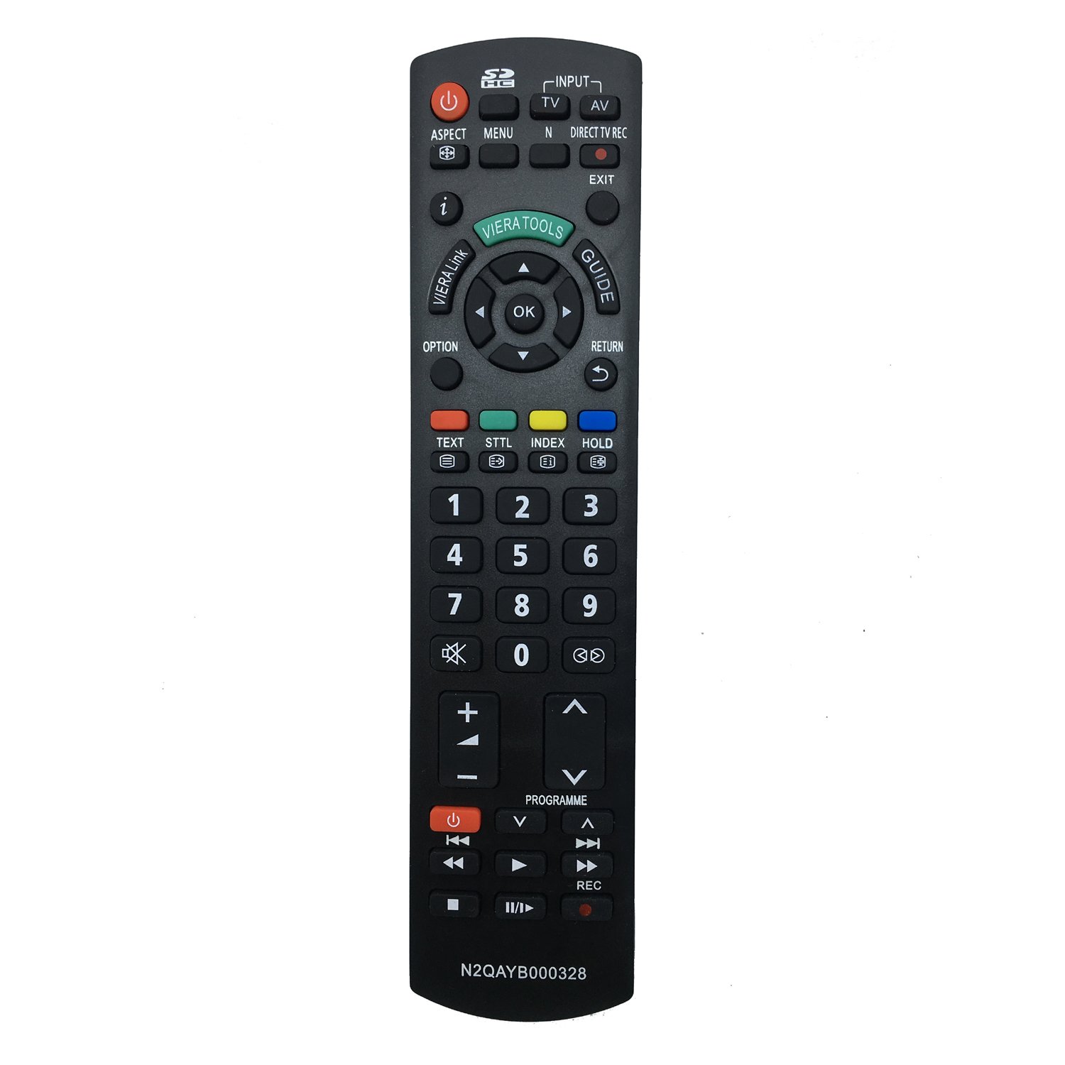 Vinabty Replacement Remote Control N2QAYB000328 fit for Panasonic TX-L26X10E TXL32X15B TX-L32X15B TXL32X15BA TX-L32X15BA TXL32X15ES TX-L32X15ES TXL37S10B UR76EC2803