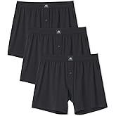 DAVID ARCHY Combed Cotton Boxers for Men Soft Underwear Mens Boxers Knit Boxer Shorts for Men Pack