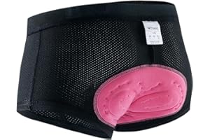 WOSAWE Women's Cycling Underwear Breathable 3D Padded MTB Cycling Underpants Shorts