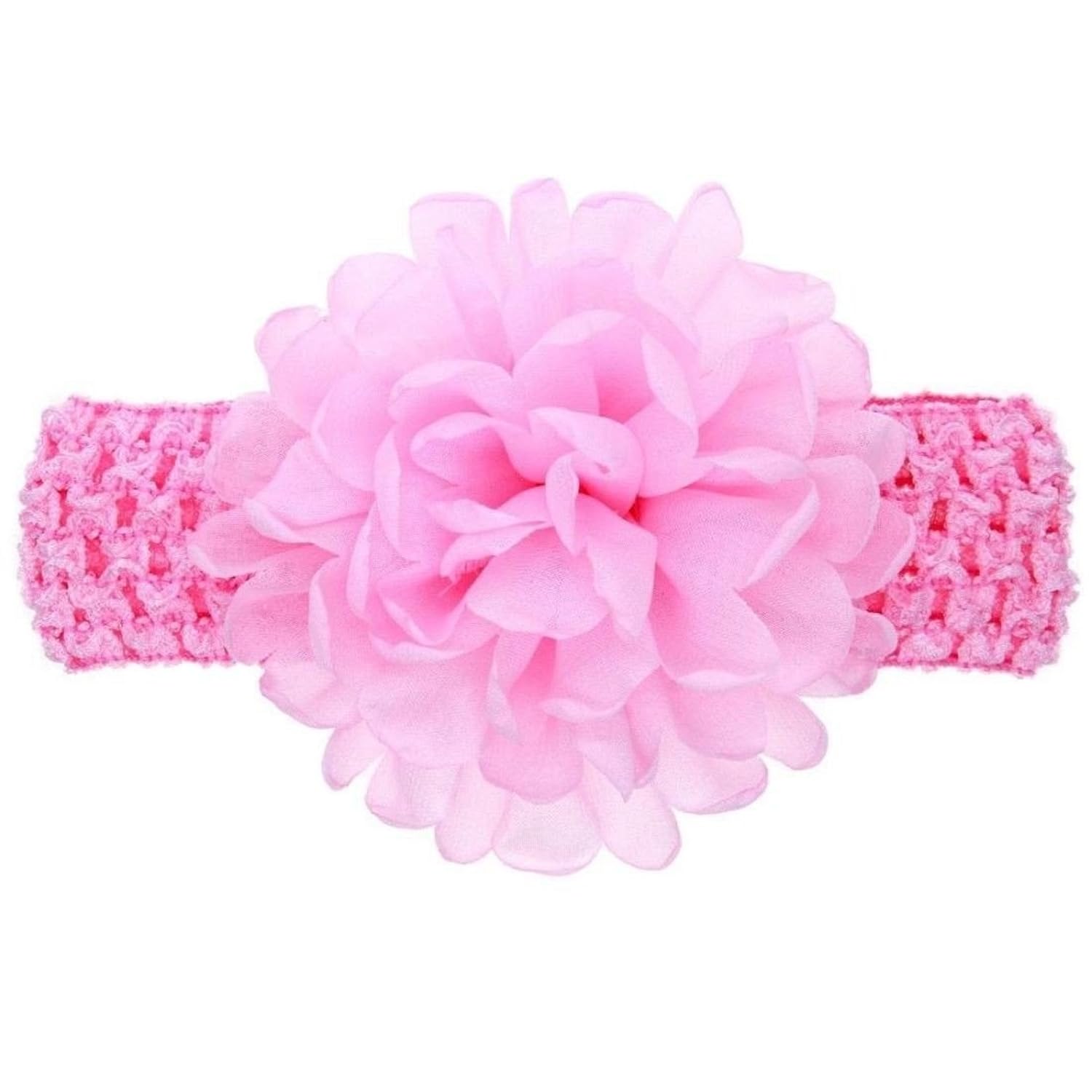 navya fashions pink satin baby head band designer edition (premium quality) hair band