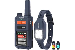 PUPKIDS Dog Training Collar - 4200FT Dog Shock Collar with Remote Control with 119 Training Levels & Night-Lights, 100% Safe Innovative E Collar for Dogs Training for 20-140 Lbs Dogs