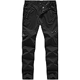 BASUDAM Men's Cargo Hiking Pants Quick Dry Lightweight Stretch Water Resistant Summer Outdoor Camping Travel with Pockets