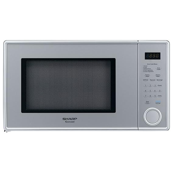 Amazon.com: Sharp 1,3 CU FT Horno de microondas, perla plata ...