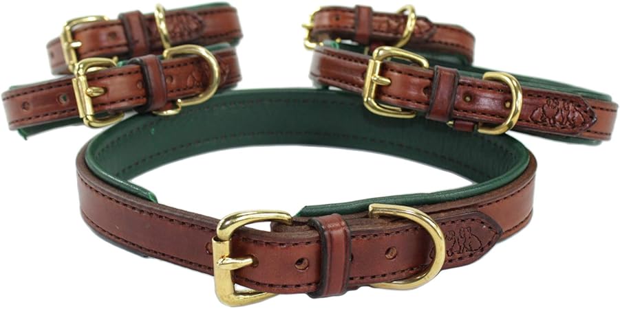 hunter rolled leather dog collar
