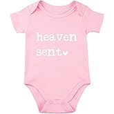 SproutJoy Heaven Sent Baby Bodysuit Religious Pregnancy Announcement Baby Romper Unisex Bodysuit
