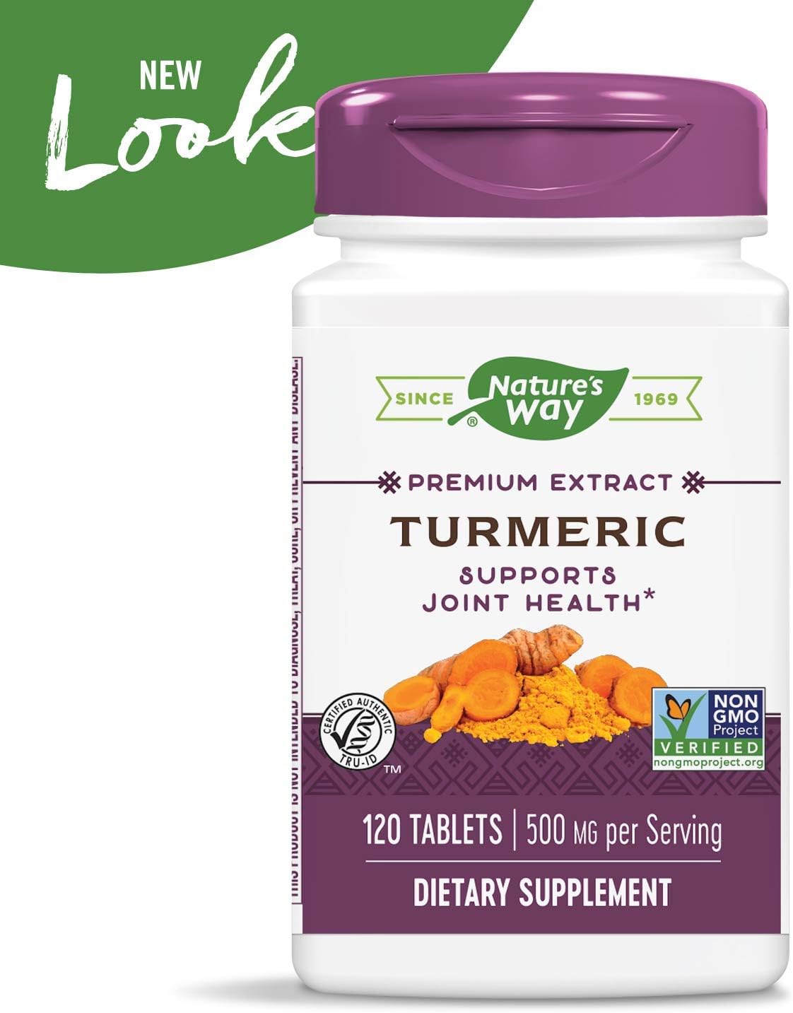 Nature's Way Premium Turmeric Extract, 500 mg per serving, 120 Capsules (Packaging May Vary): Health & Personal Care