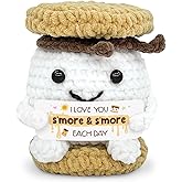 Tiny Detalles Mini Smore Crochet 2026, Wedding for Couple, Him Her, Cute I Love You Smore Plush, Gift for Mom, Friends & Family, Birthday, Christmas, Valentine’s Day Gift Ideas