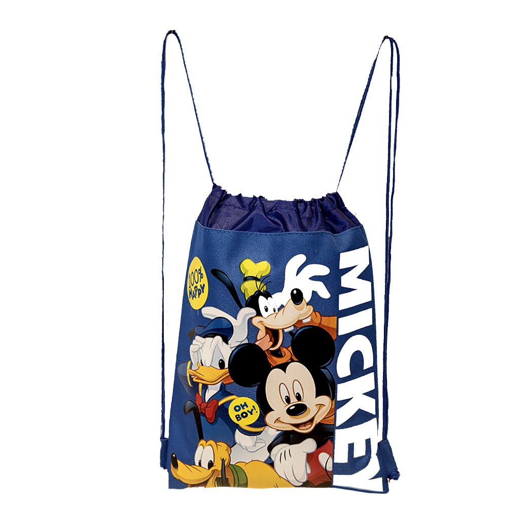 Disney Mickey Mouse and Friends Drawstring Backpacks 3 Pack Drawstring