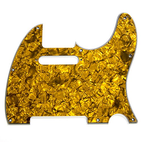 D'Andrea Pro Tele Guitar Pickguard, Gold Pearl