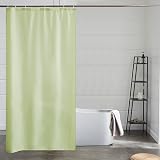 Furlinic Shower Curtain Anti Mould Waterproof Polyester 100x200 cm Yellow