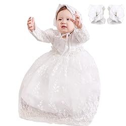 DPKM Baby Girl Baptism Dress 3PCS Infant