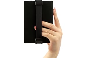 WiLLBee CLIPON POP for Kindle Length Adjustable Strap Hand Grip Finger Holder Compatible with Kindle 6inch / Voyage/Oasis 7inch / Paperwhite/All New Kindle Fire 7 - All Black