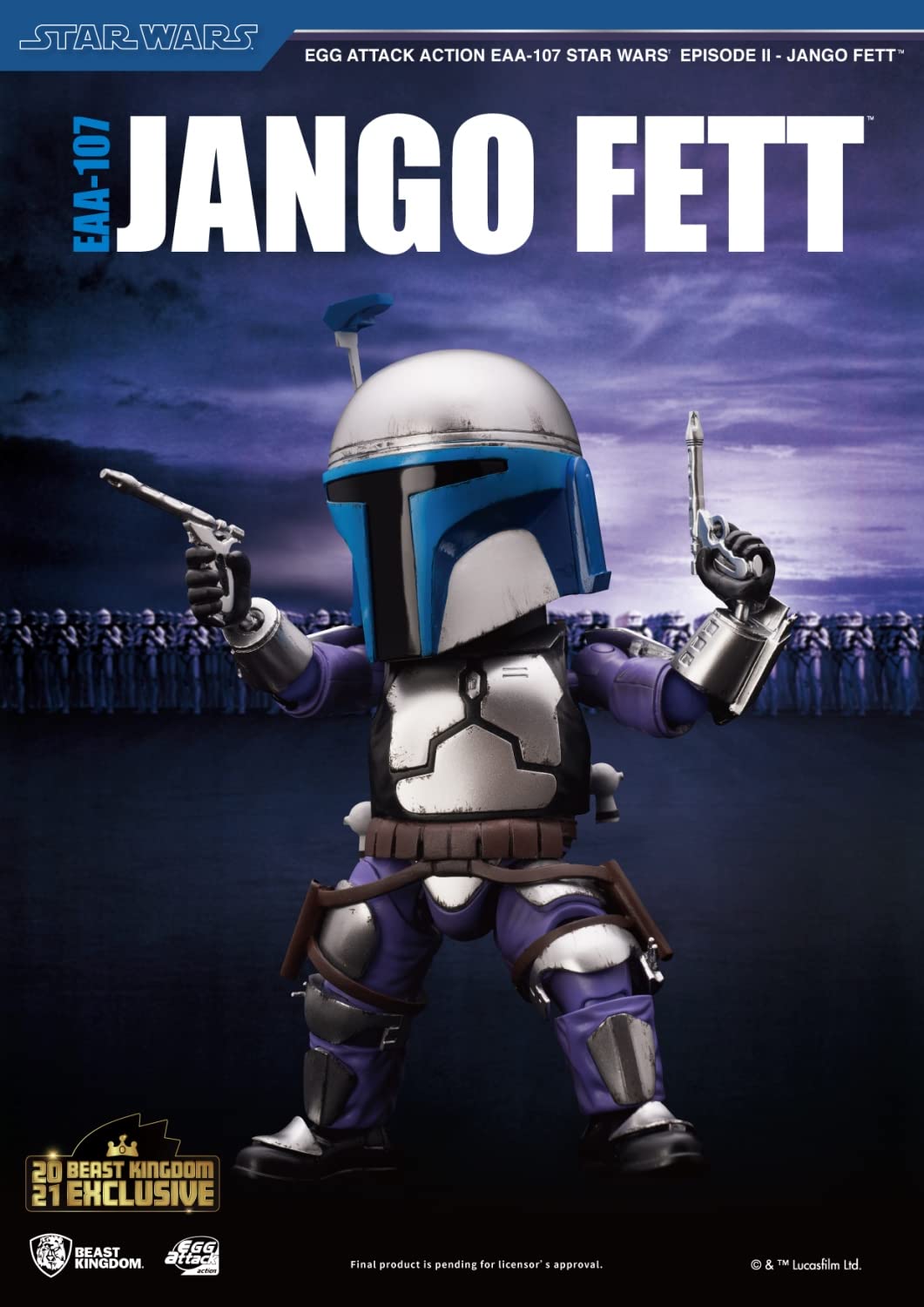Beast Kingdom EAA-107 Star Wars EP II Jango Fett