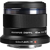 Olympus M.Zuiko Digital 45mm f/1.8 Lens for Micro Four Thirds, Black