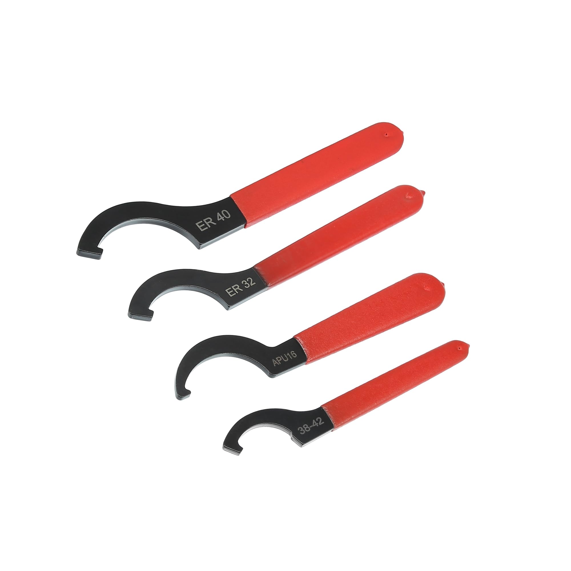 Motoforti 4pcs Coil Over Wrench Shock Spanner Adjustable C Shape Wrenches Tool Long-lasting