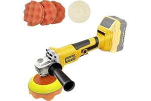 AODERTI Cordless Buffer Polisher Compatible with DEWALT 20V Max Battery, 5000-10000RPM Variable Speed Brushless Motor Car Buffer, Lightweight, Rotary Polisher for Boat, Car Polishing and Waxing (Tool Only)