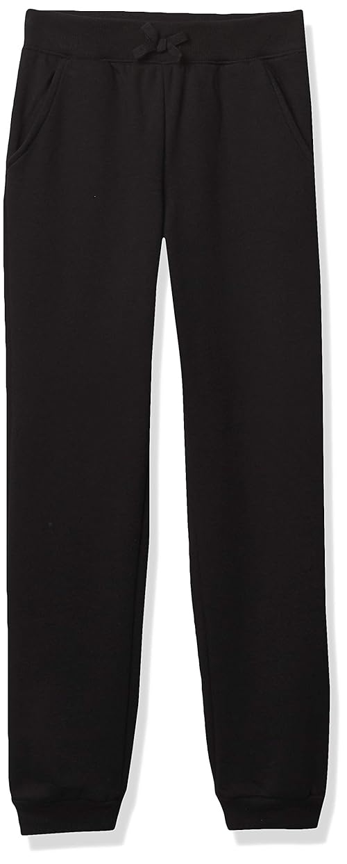 The Children's Place Girls' Uniform Active French Terry Jogger Pants Black S (5/6)