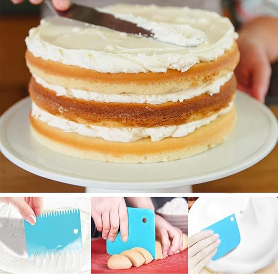 6 Pieces Ycbingo Plateau Tournant Pour Gateau 27 9 Cm Avec 2 Spatules A Glacage Et Lisseur A Glacage Support Rotatif Blanc Pour Decoration De Gateaux Presentoirs A Gateau Cuisine Et Maison Centroarco Com