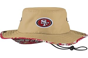 FOCO NFL Team Logo Solid Hybrid Sport Outdoor Sun Bucket Boonie Hat
