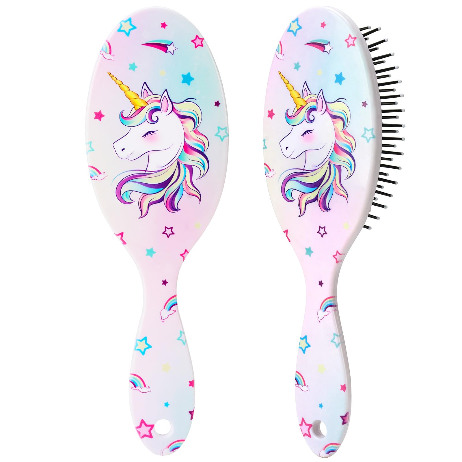 Hair Brushes for Girls Kids Brush for Curly Thick Hair Kids Unicorn Hair Brush Toddler Hair Brush Dry for All Hair Types