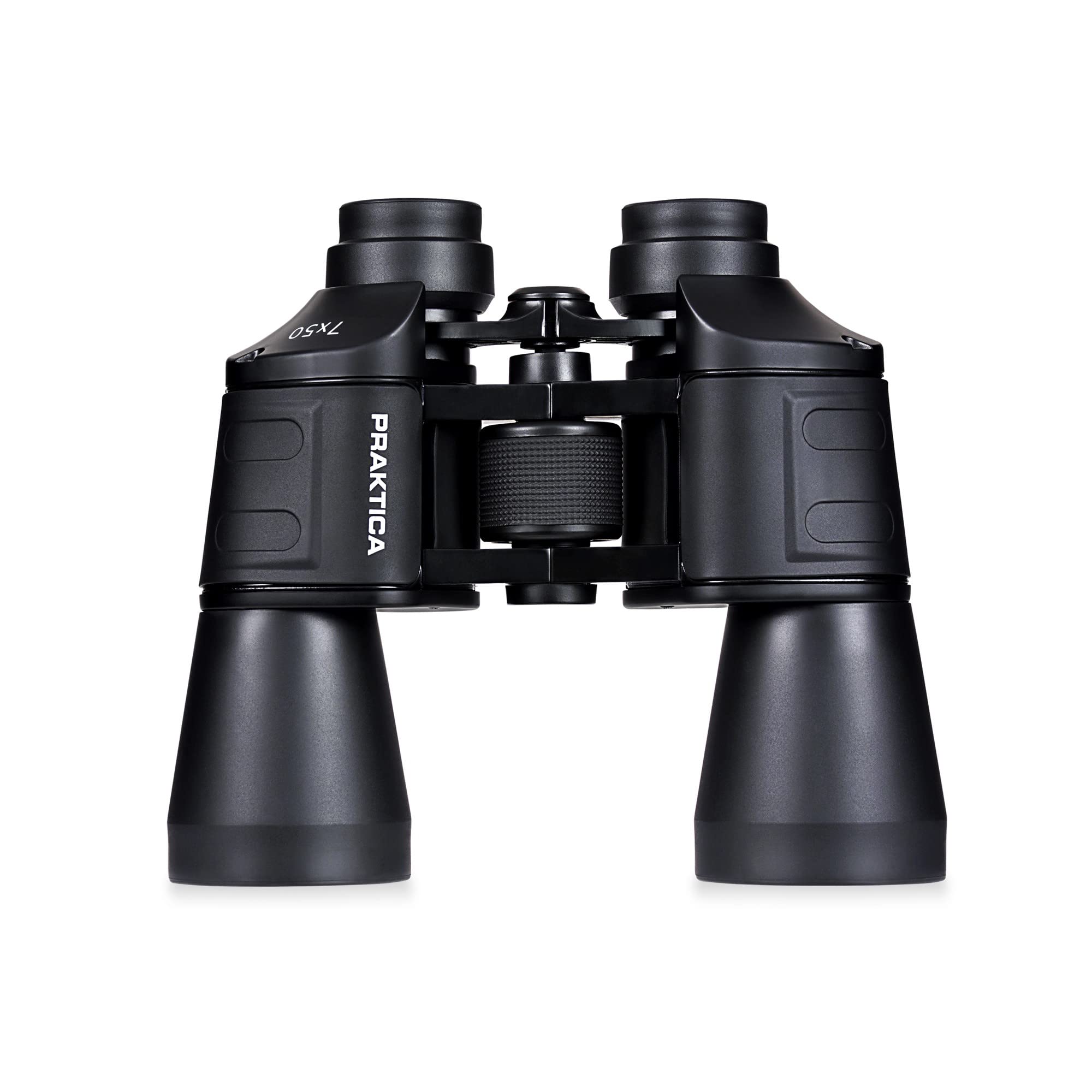 Praktica Falcon 7x50mm Porro Prism Field Black Binoculars - Fully Coated Lenses, Sturdy Construction, Aluminium Chassis, Sharp Clear Image, Bird Watching, Sailing, Hiking, Sightseeing, Astronomy