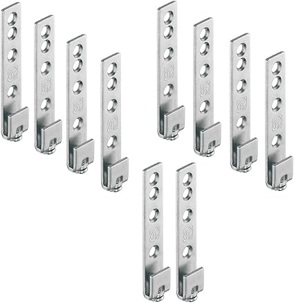 Gedotec Support Accroche Meuble Suspendu Crochet Mural Reglable Pour Rail De Suspension De Placard Tablette Armoire Haut De Cuisine En Acier Massif Capacite De Charge 120 Kg 12 Pieces Amazon Fr Bricolage