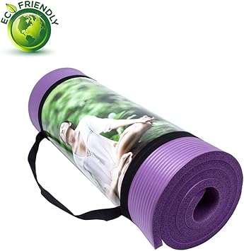 QUBABOBO Estera de Yoga 15mm Gruesa Antideslizante Esterilla para Ejercicio Pilates Fitness Workout y Gimnasia con bolsa de transporte y correa: Amazon.es: Deportes y aire libre