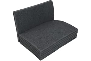 QZATTCAEN Gray Ultra Fine General Purpose Scuff Pads, Box of 8-6" x 9"- Final Scuffing, Scouring, Sanding, Cleaning, Paint Co
