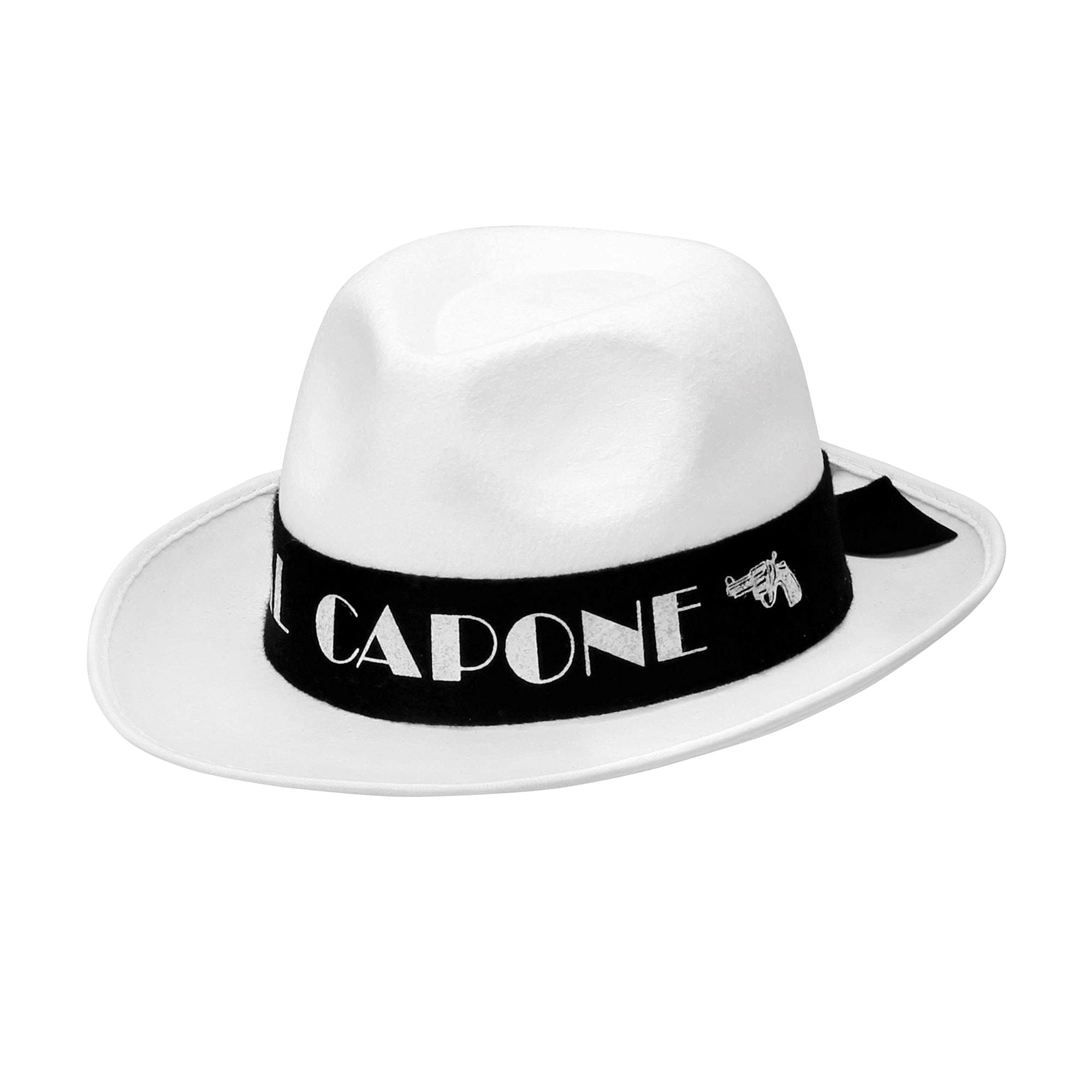 Widmann 01885 Al Capone Felt Hat Unisex - Adult, White, One Size
